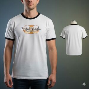 Regal Beagle Ringer T-Shirt Men's XL Threes Company Santa Monica TV CafePress